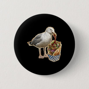 Doner Kebab Seagull 6 Cm Round Badge