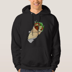 Doner Kebab Yufka Pide Kebab Salad Cucumber Tomato Hoodie