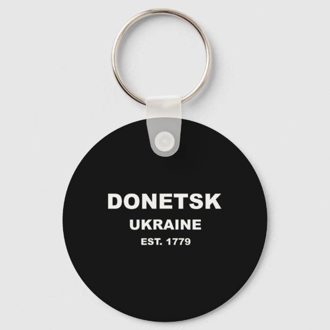 Donetsk Ukraine  Key Ring (Front)