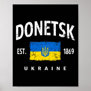 Donetsk Ukraine Ukrayina Doneck Yuzivka Yuzovka Iu Poster