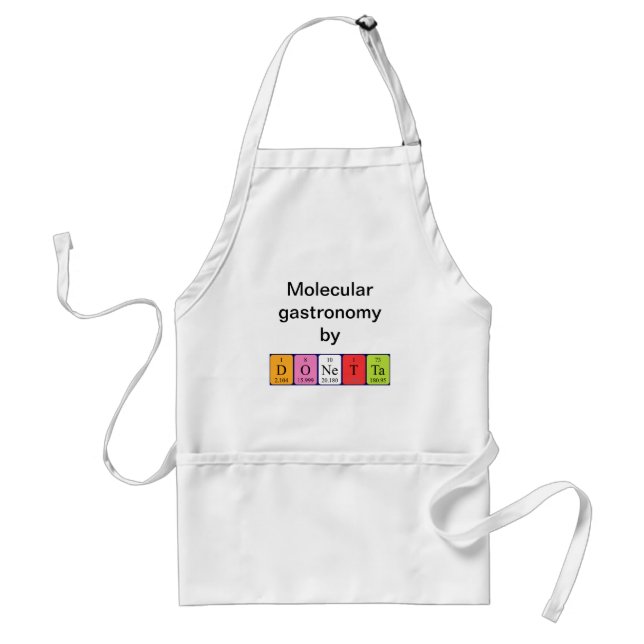 Donetta periodic table name apron (Front)