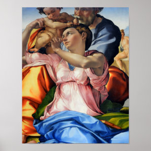 Doni Tondo, Doni Madona (detail), Michelangelo, 15 Poster