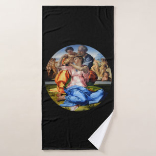 Doni Tondo, Doni Madona, Michelangelo, 1507 Bath Towel