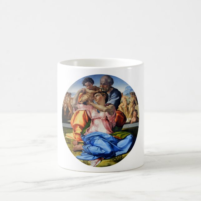 Doni Tondo, Doni Madona, Michelangelo, 1507 Coffee Mug (Center)