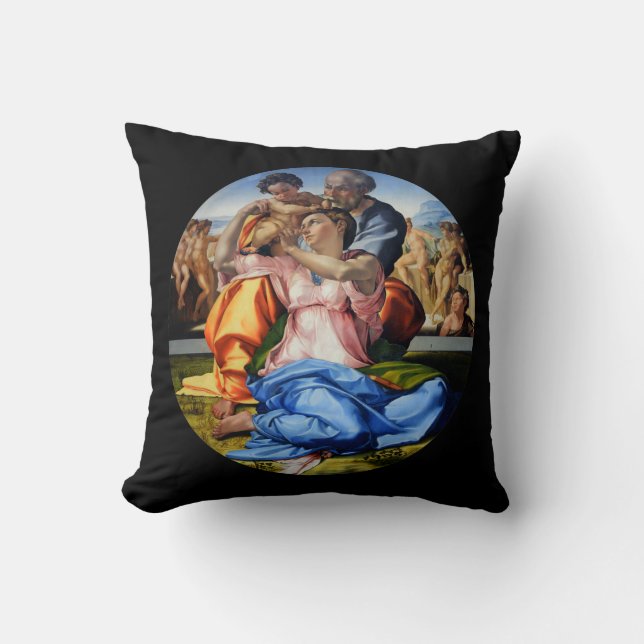 Doni Tondo, Doni Madona, Michelangelo, 1507 Cushion (Front)