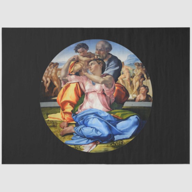 Doni Tondo, Doni Madona, Michelangelo, 1507 Tissue Paper (Front)