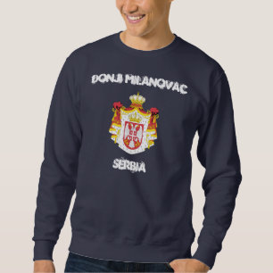 Donji Milanovac, Serbia with coat of arms Sweatshirt