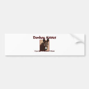 Donkey Addict Bumper Sticker