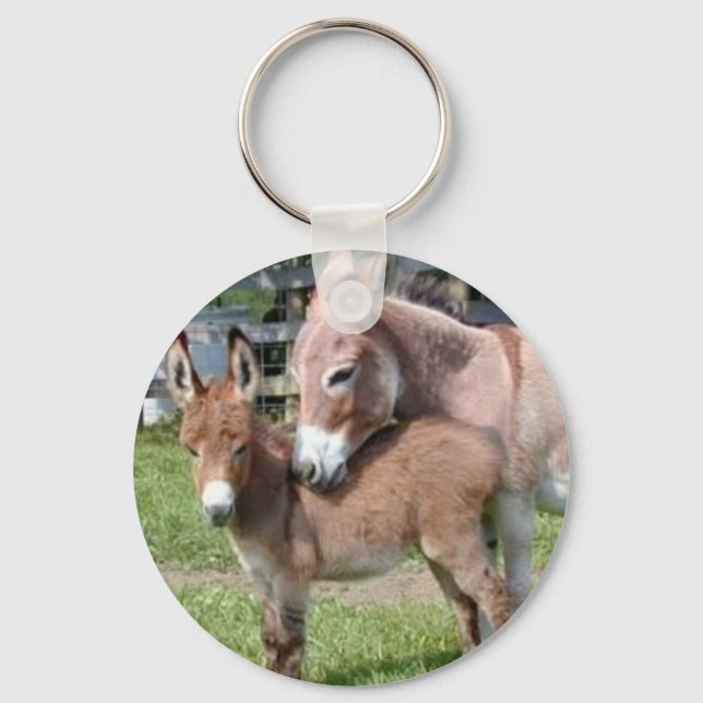 Donkey and Baby Key Ring (Front)