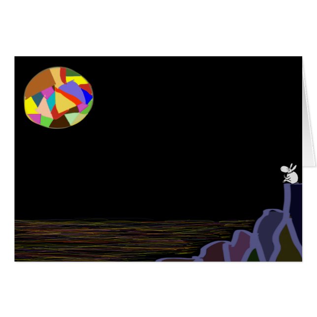 donkey and colourful moon (Front Horizontal)