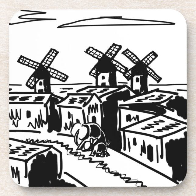 donkey and elephant in Spain Coaster (Front)
