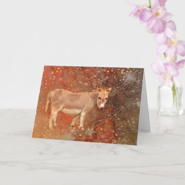Donkey and Stardust Birthday Card (Orchid)