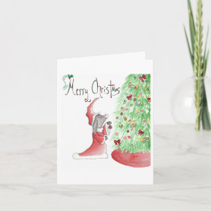 Donkey and tree note card