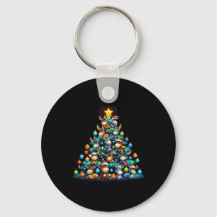 Donkey Animal Lover Xmas Gift Donkey Christmas Tre Key Ring