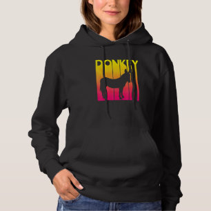 Donkey Animal Retro Costume Hoodie