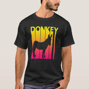 Donkey Animal Retro Costume T-Shirt