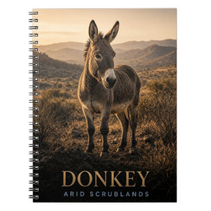 Donkey Arid Scrublands Wildlife ANIMAL Notebook