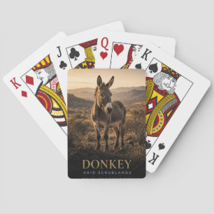Donkey Arid Scrublands Wildlife ANIMAL Playing Cards