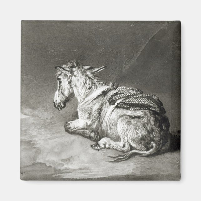 Donkey at Rest Magnet (Front)