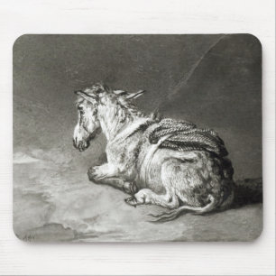 Donkey at Rest Mouse Mat