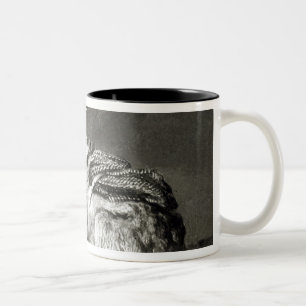 Donkey at Rest Two-Tone Coffee Mug