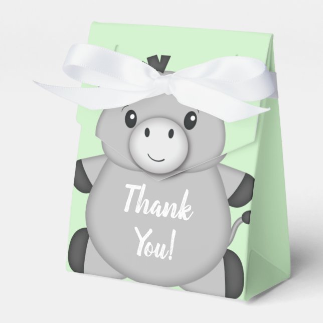 Donkey Baby Shower Favour Box (Front Side)