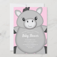 Donkey Baby Shower Pink