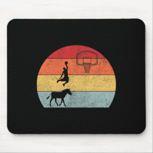 Donkey basketball Player Coach Sport ride donkey b Mouse Mat