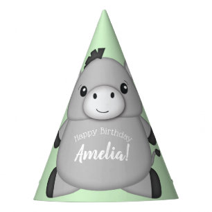 Donkey Birthday Party Green Hat