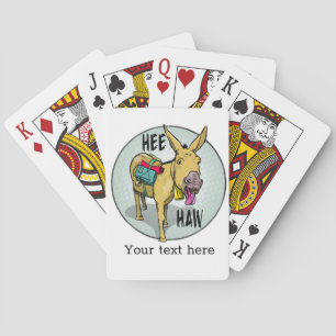 Donkey Braying HEE HAW Playing Cards