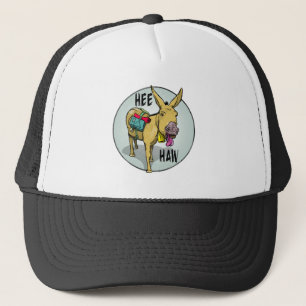 Donkey Braying HEE HAW Trucker Hat