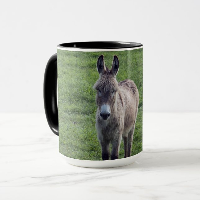 Donkey Brown Tan Animal Photo Mug (Front Left)