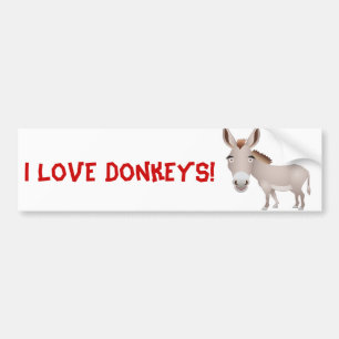 Donkey Bumper Sticker