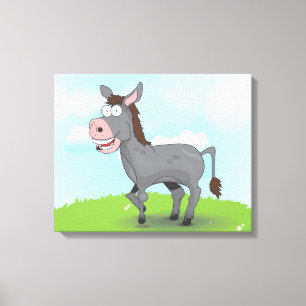 Donkey Canvas Print