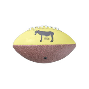 Donkey cartoon illustration american football