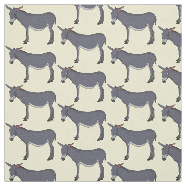 Donkey cartoon illustration  fabric (Swatch)
