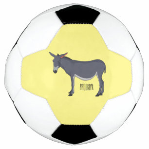 Donkey cartoon illustration  football