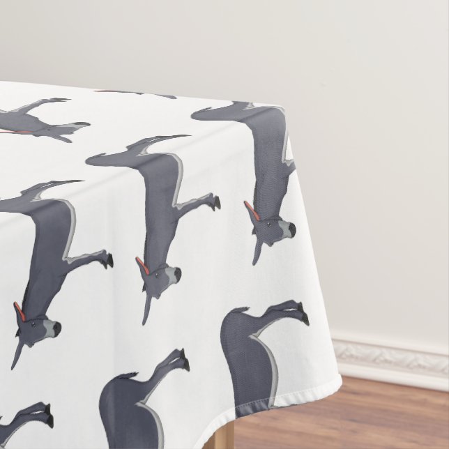 Donkey cartoon illustration  tablecloth (In Situ)