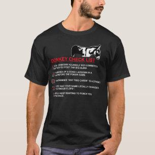 Donkey Check List Poker Shirt