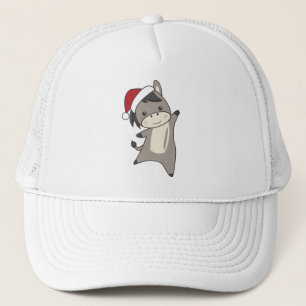 Donkey Christmas Donkeys Winter Animals Trucker Hat