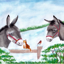 Donkey Christmas Puzzle 