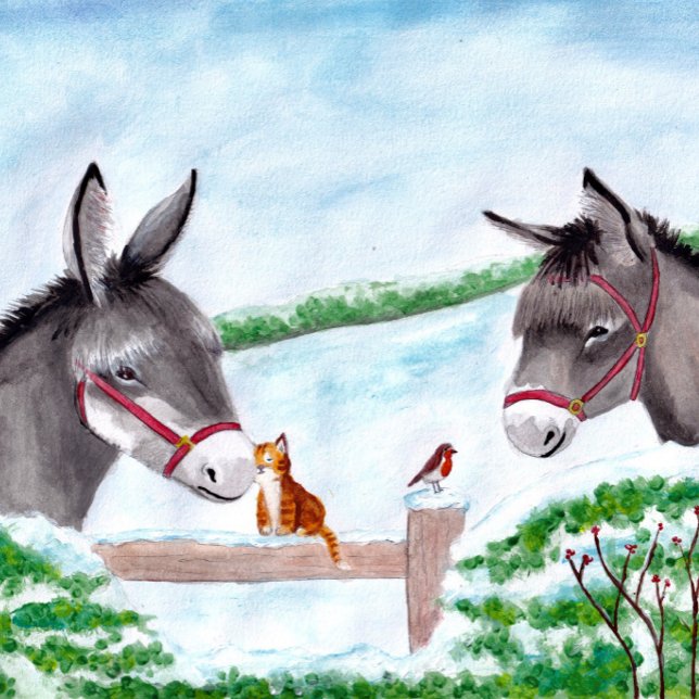 Donkey Christmas Puzzle  (Creator Uploaded)
