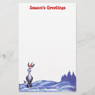 Donkey Christmas Stationery