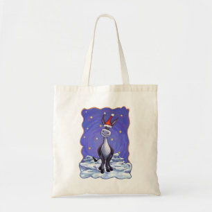 Donkey Christmas Tote Bag