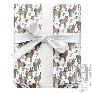 Donkey Christmas Wrapping Paper 