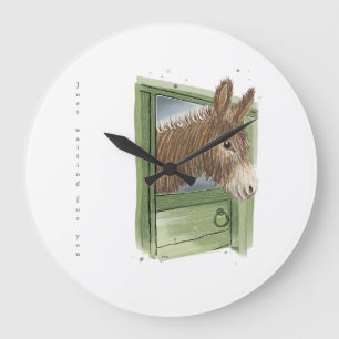 Donkey clock - Cute - Just waiting for you