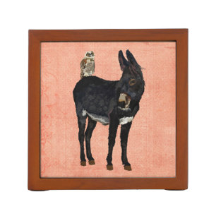 DONKEY & COPPER OWL Desk Organiser