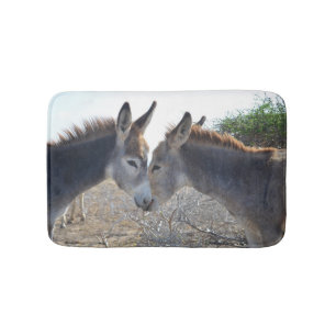 Donkey Couple in Aruba Bath Mat