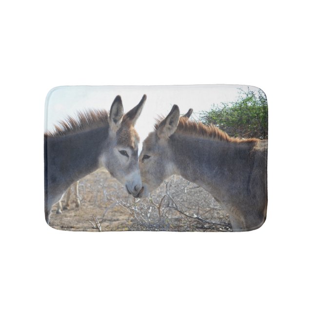 Donkey Couple in Aruba Bath Mat (Front)