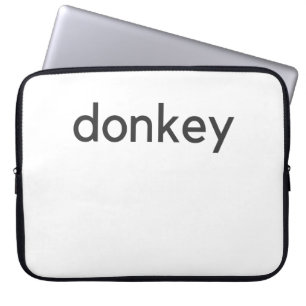 donkey dark laptop sleeve